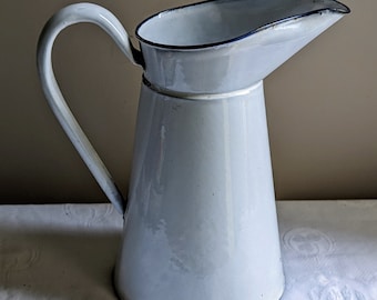 Vintage Enamel Pitcher