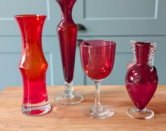 Various Red Glass