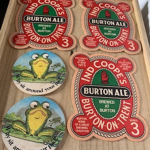 Tapetes de cerveza vintage