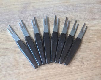 Vintage Cocktail Gabeln 8 Stück