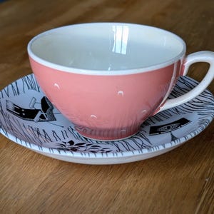Piattino Ridgway Homemaker con tazza da tè Susie Cooper
