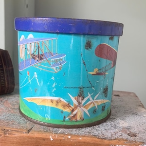 Vintage Blue Bird Confectionery Limited Tin celebration of air travel