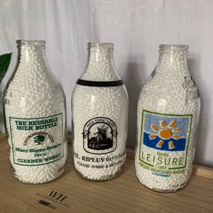 Vintage Advertising Milk Bottles