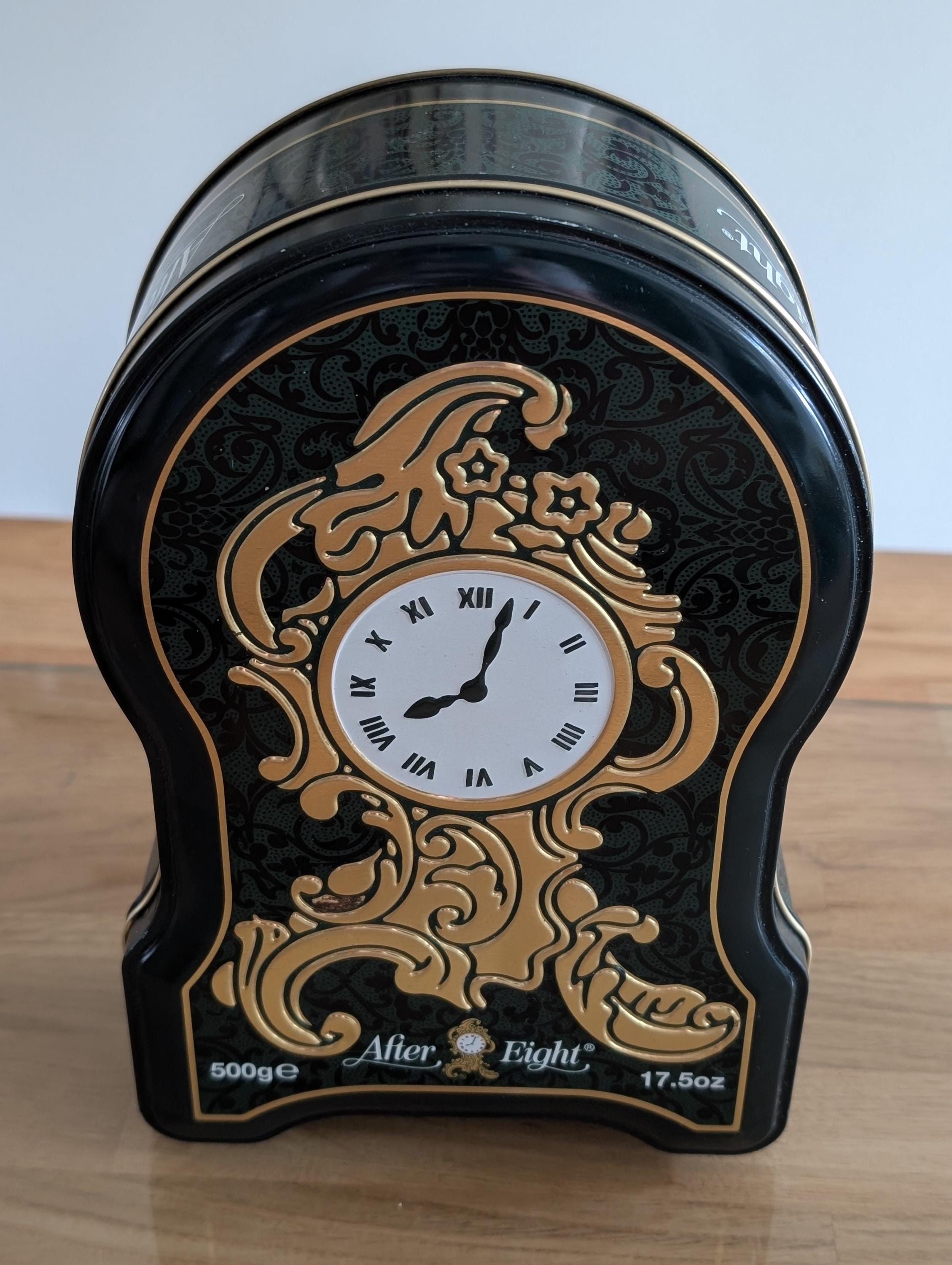 Boîte Horloge After Eight Vintage – Publicité Chocolat – Objet Déco Collection