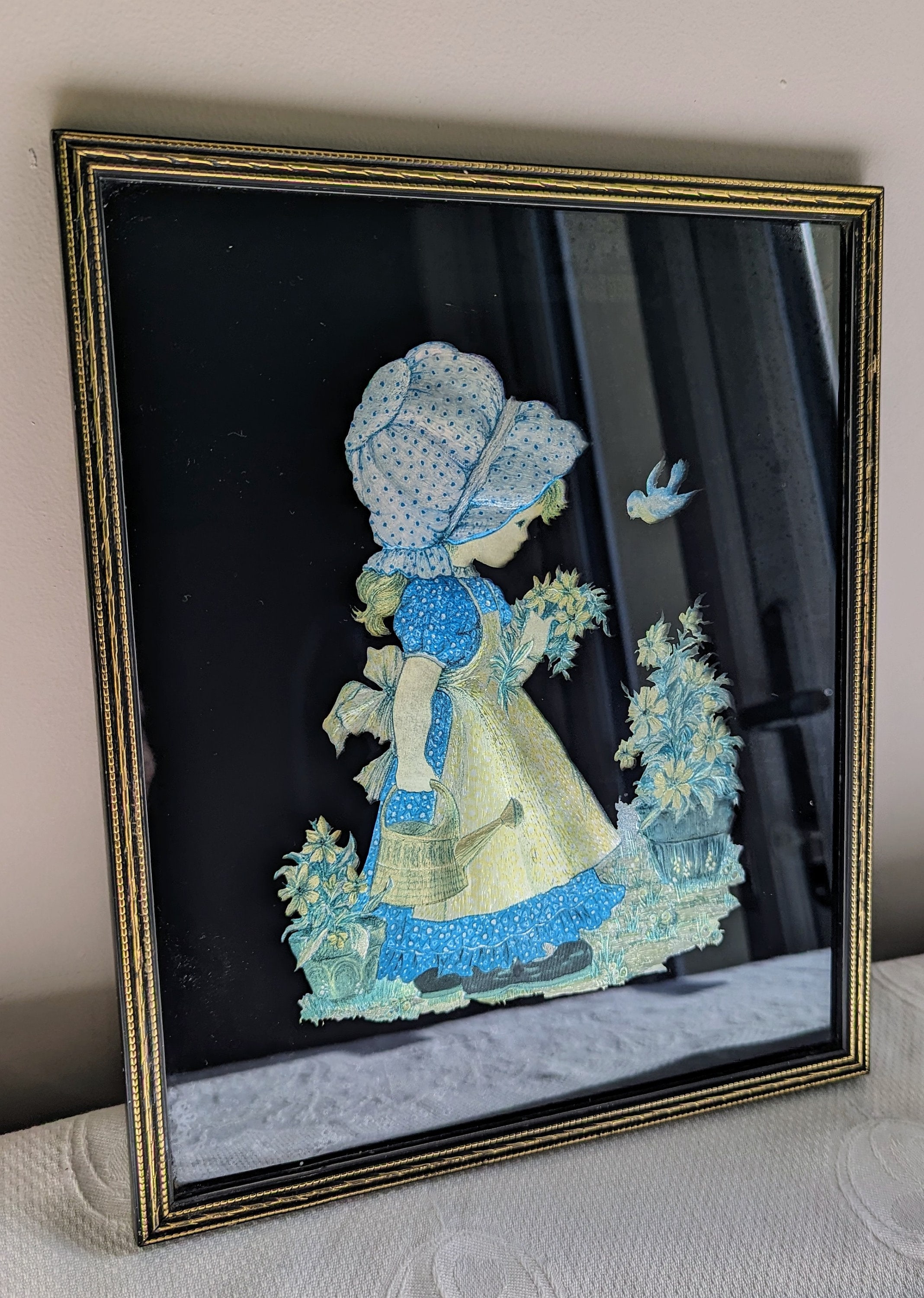 Vintage Foil Art Picture - Etsy