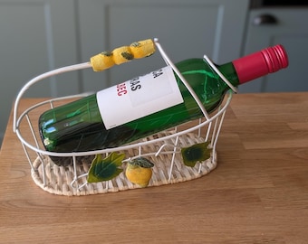 Vintage Bottle Holder basket