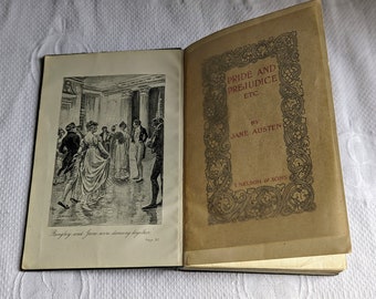 Pride and Prejudice Antique Book 1903 Edition Jane Austen