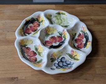 Plato/fuente grande de cerámica italiana para servir