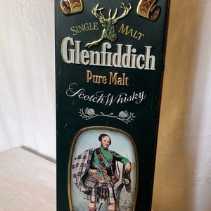 Vintage Empty Glenfiddich Clan Macpherson tin