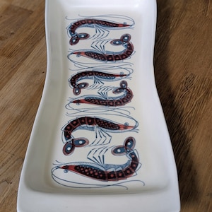 1960s Poole Pottery Lucullus Prawn Serving Platter