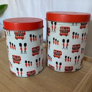 Set von zwei Vintage Vorratsdosen