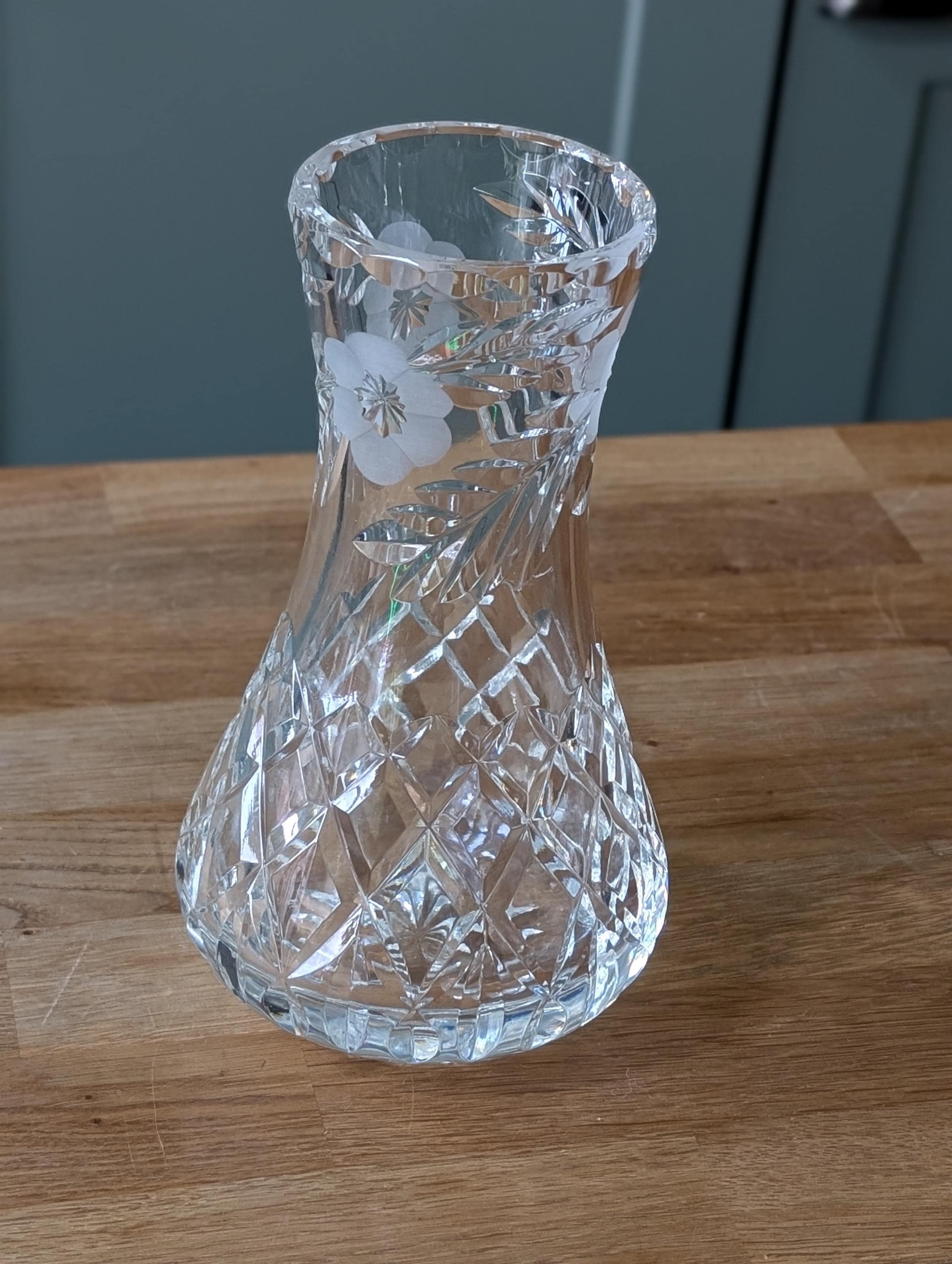Geschliffenen Glas-Kristall-Vase