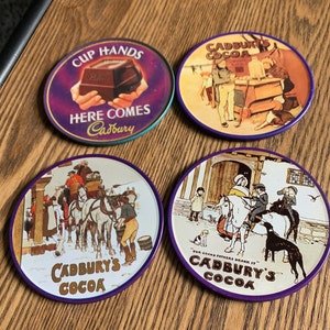 Vintage Cadbury Coasters set of 9