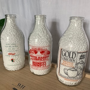 Vintage Advertising Milk Bottles