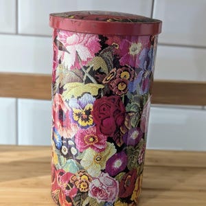 1990s Floral Tea Tin Marks and Spencer