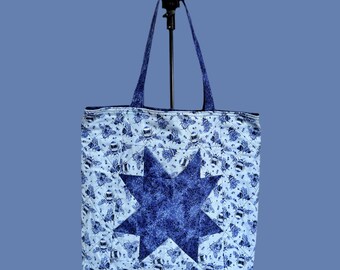 Blue Bees Tote Bag
