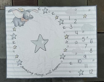 Elephant Milestone Quilt