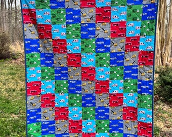 Working Vehicles Kids Quilt