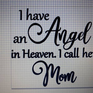 I Have an Angel in Heaven. I Call Her Mom, INSTANT DOWNLOAD Cut File/vector Svg, Png, Pdf - Etsy