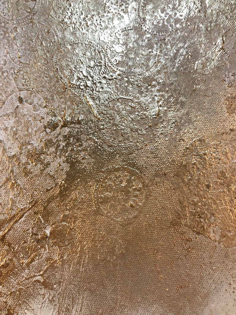 Round Art Gold Leaf Moon Series 20 or Custom or Series Etsy