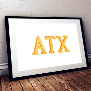 Austin, ATX, Austin Texas, Texas, Tejas, Texas Forever, Keep Austin Weird, Fun Print, Austin Wall Art, Austin Design, Austin foto, TX