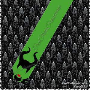 Gráfico de bufanda Dark Fairy 50x300***SOLO PATRÓN***Archivo PDF***Crochet tunecino