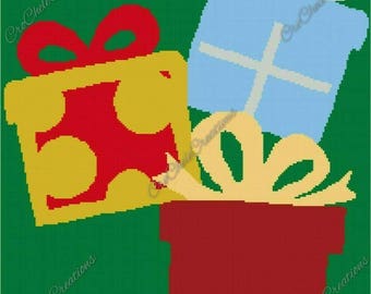 Christmas Presents Graphgan 200x220***PATTERN ONLY***PDF File***Crochet Tunisian