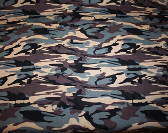 Army Camouflage 100% Cotton 57" Wide Multi Camo Tundra Shirts Uniform Crafts Clothing Hunting Camping Oudoor Military Style  Material Fabric