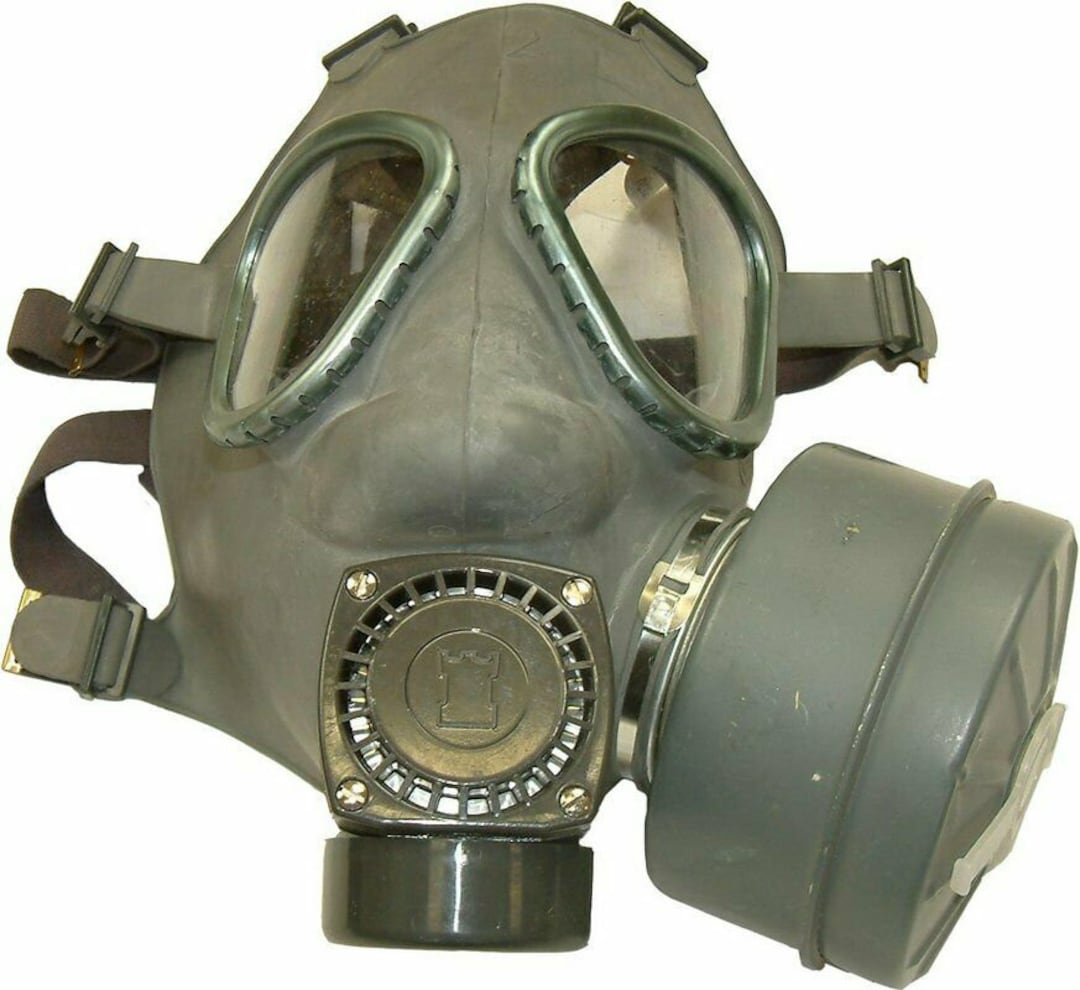USED Finnish Military M61 Gas Mask Adult NBC W/60mm Filter M9 Style V3 ...