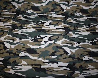Army Camouflage 100% Cotton 57" Wide Forest Jungle Camo Shirts Uniform Crafts Clothing Hunting Camping Oudoor Military Style Material Fabric