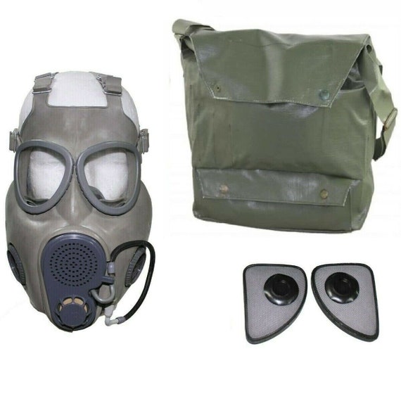 Czech Gas Mask M10M w/ Hydration Port and Straw w/ Bag and Filters