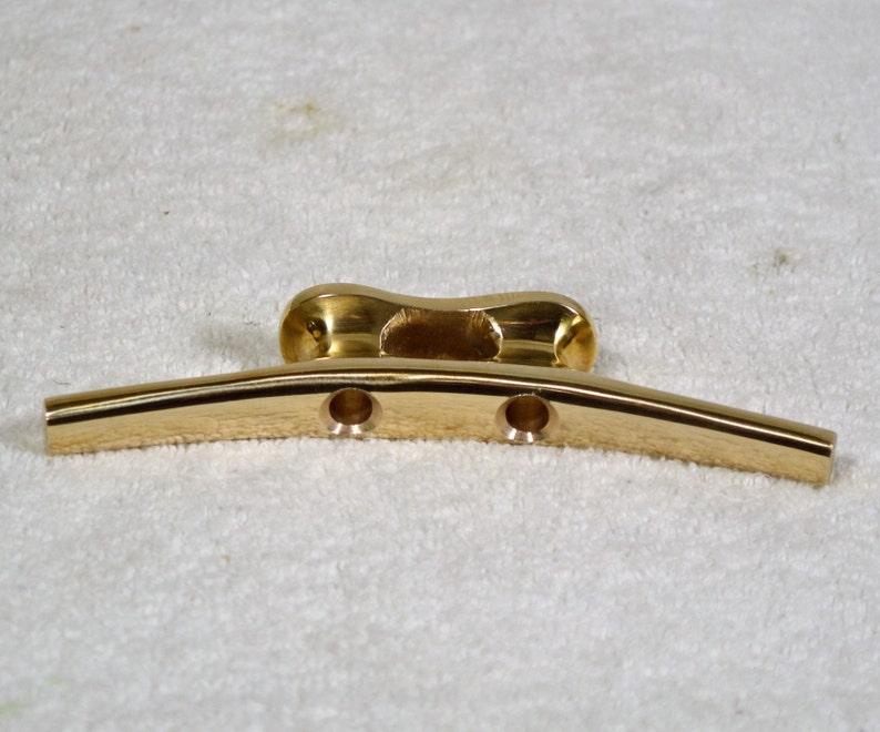 POLISHED BRASS CLEAT 6/"