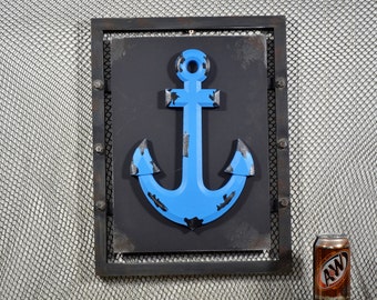 Anchor plaque Blue and Black