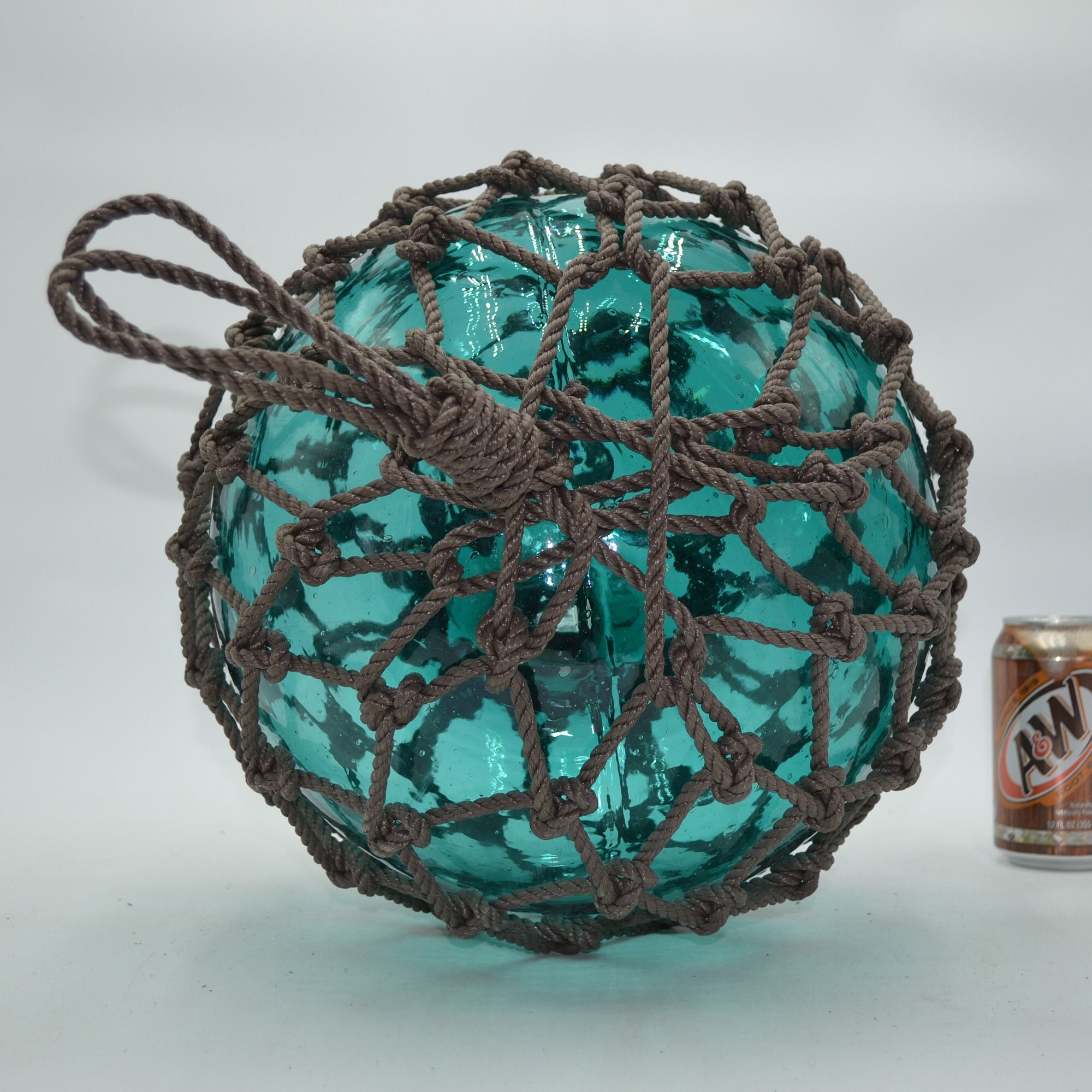 Vintage Glass Fishing Float in Turquoise - Etsy