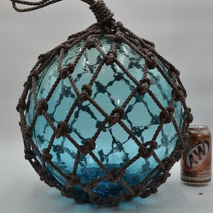Glass Fishing Float in  Aqua