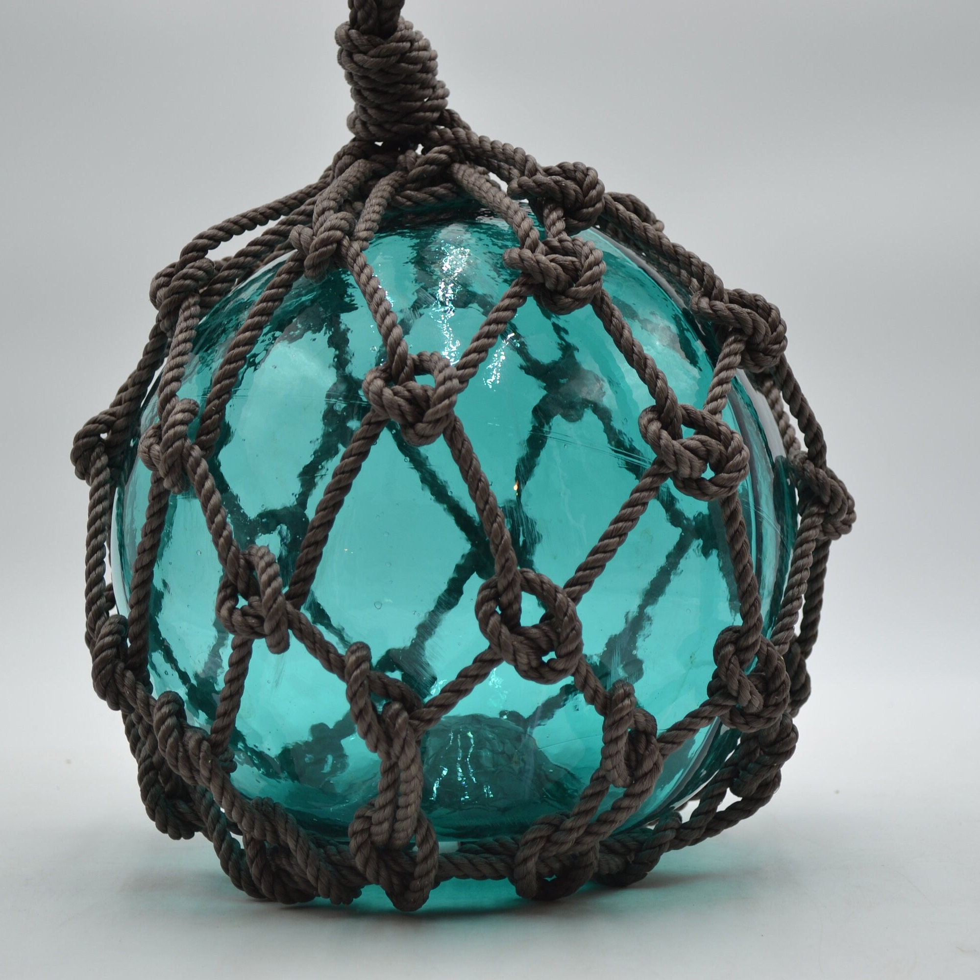 Vintage Glass Fishing Float in Tourquise 10 - Etsy
