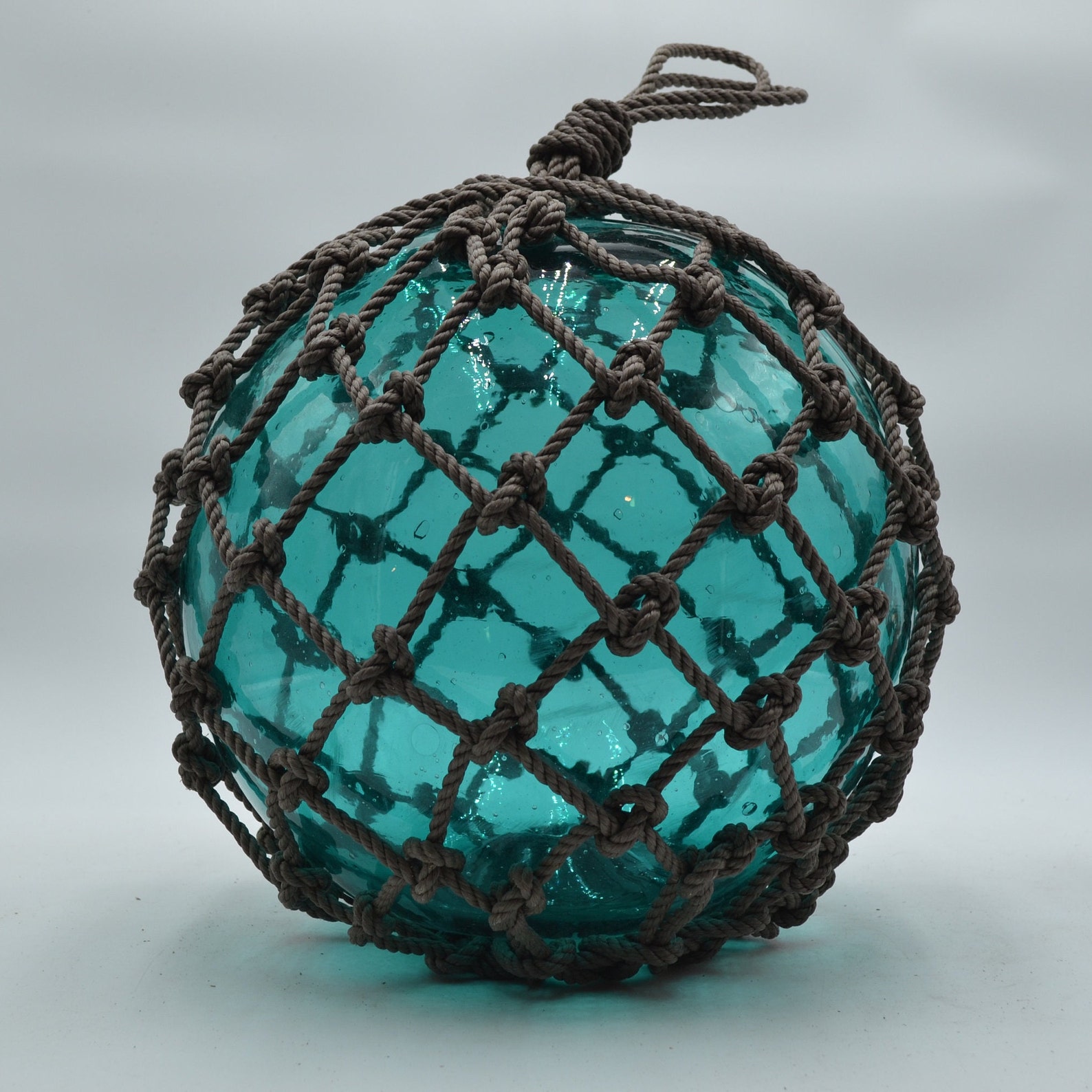 Vintage Glass Fishing Float in Turquoise - Etsy