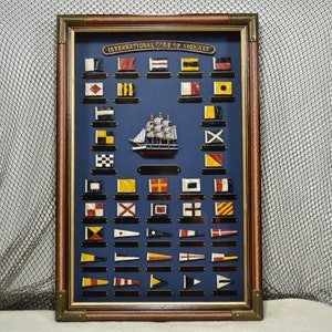 Nautical Flag Shadow Box