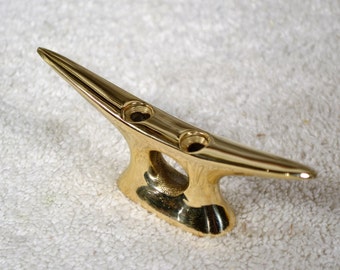Polished Brass Cleat 4&quot;