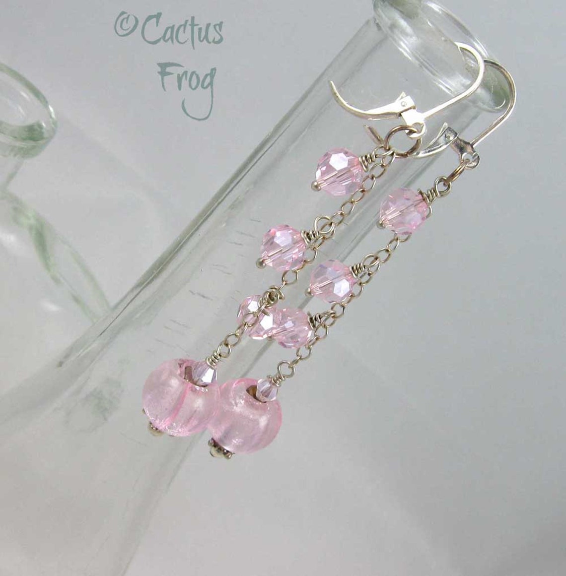 tickled pink earrings