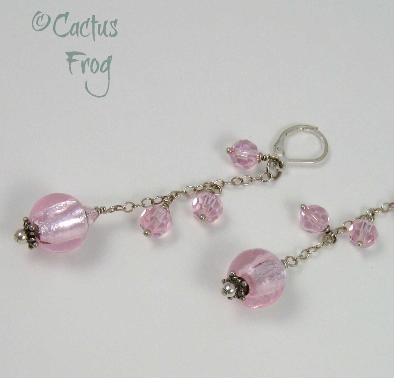 tickled pink earrings