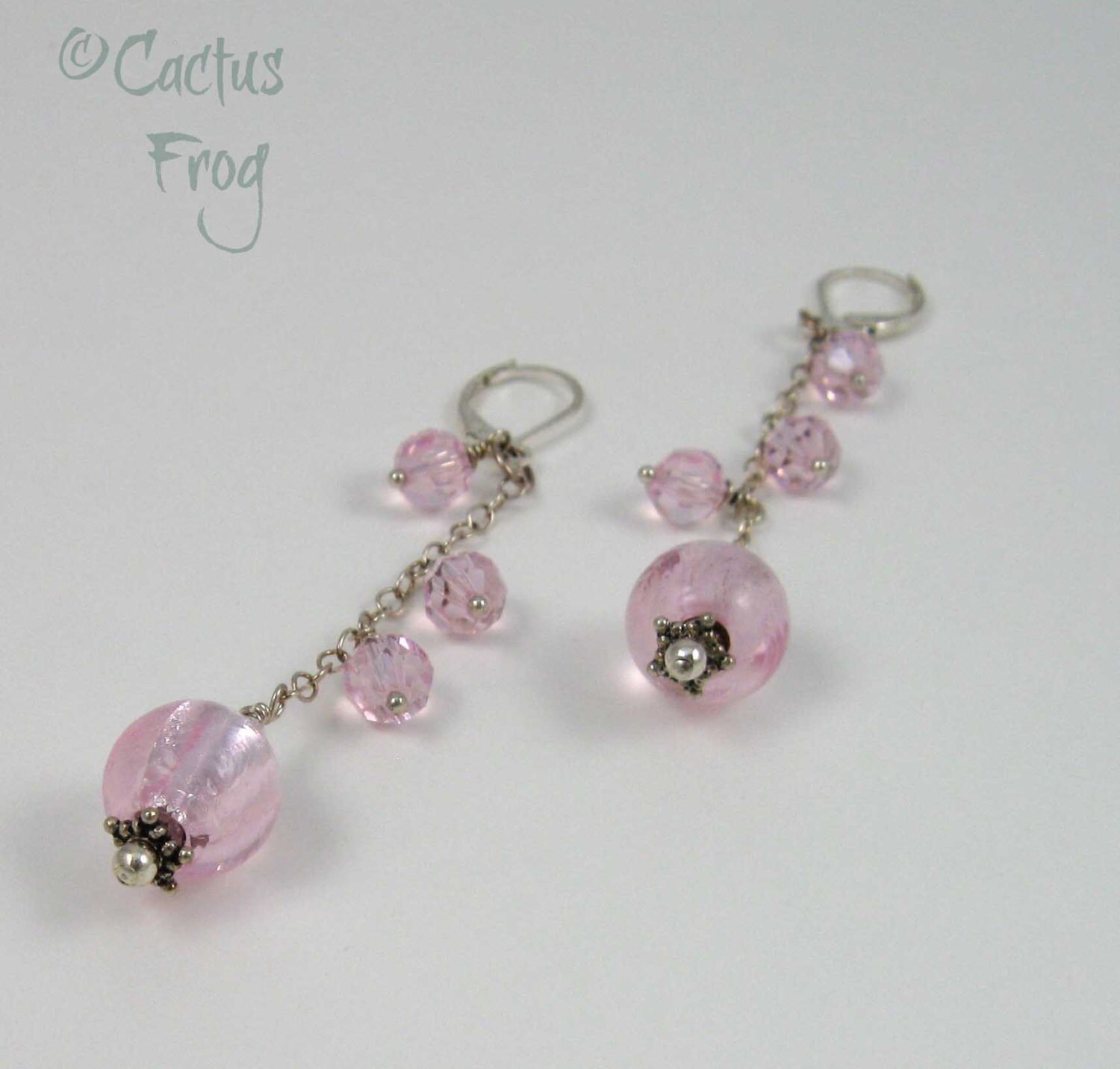 tickled pink earrings
