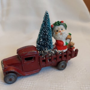 Old Truck with Tree Ornament  Santa's Holiday Christmas World