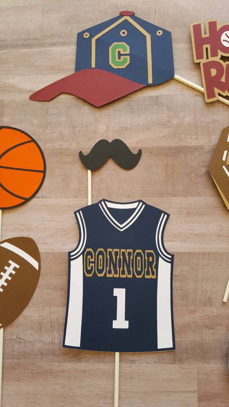 Personalized Sports Theme Photo Booth Props Etsy