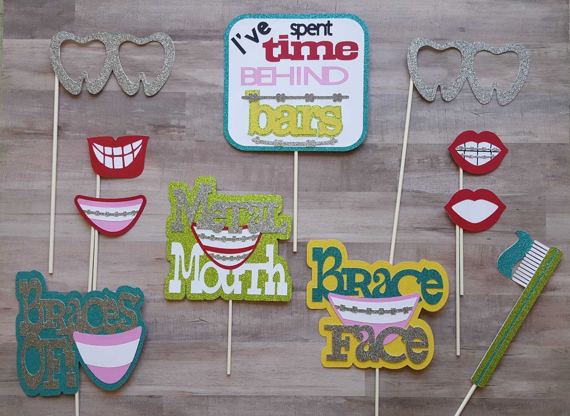 Orthodontist Photo Booth Props Etsy