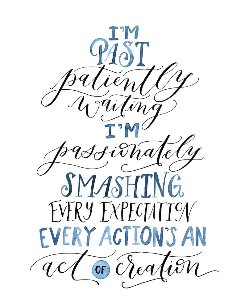 Hamilton the Musical 8x10 Digital Lyrics Alexander Hamilton Past