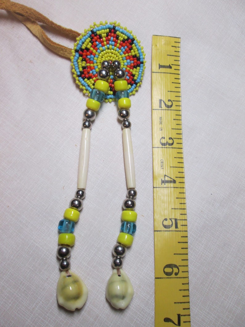 Hand Made Native American Indian Vintage Beaded Hair Ornament Etsy