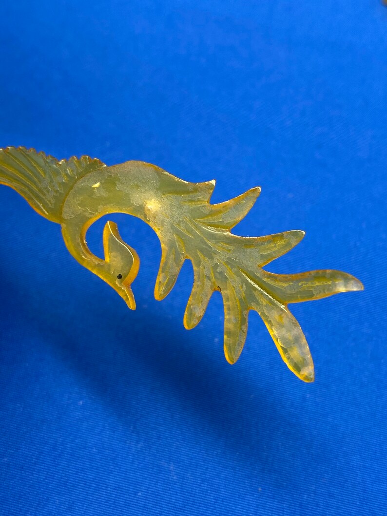 Antique Japanese DAMAGED Hair Ornament With Seven Parts Vintage Hair Ornament