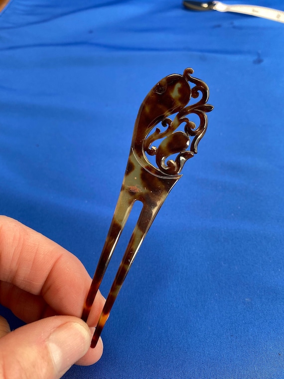 Vintage Imitation Tortoiseshell Hairpin Antique Ce