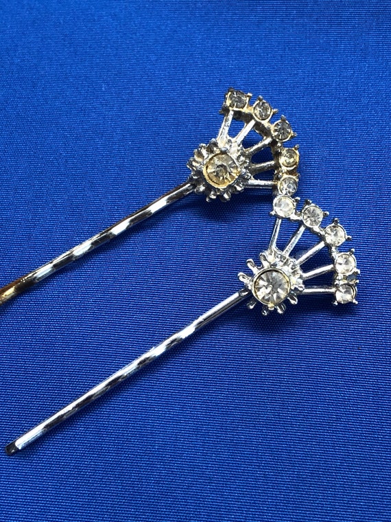 Vintage Starburst Metal Hairpins Antique Hairpins